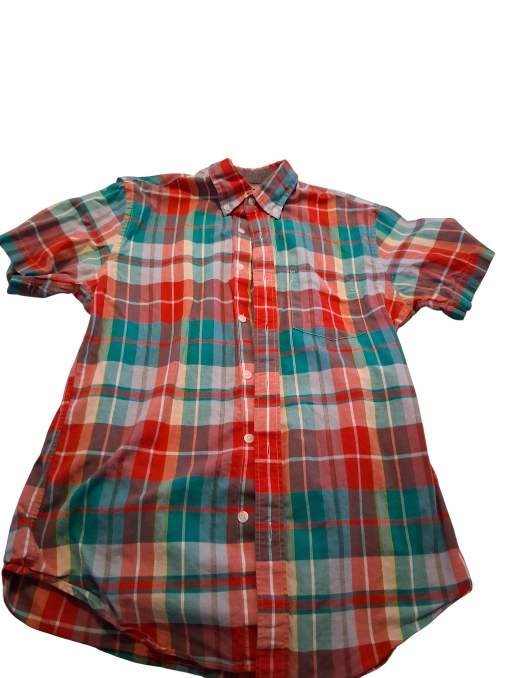 J.Crew Multicolor Plaid Button-Up Shirt
